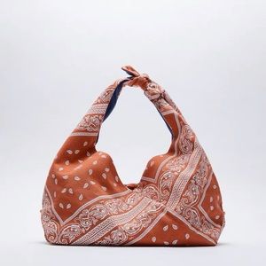 Zara Bandana Midi Bucket Bag